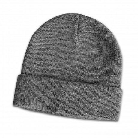 Set of 6 stylish grey melange wool blend beanies, featuring a cozy roll-up cuff for warmth and comfort in winter.