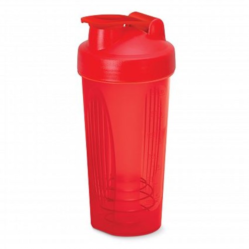 Set of 12 vibrant red 600ml Atlas Shakers, BPA-free and shatterproof for effortless drink mixing and nutrition blending.