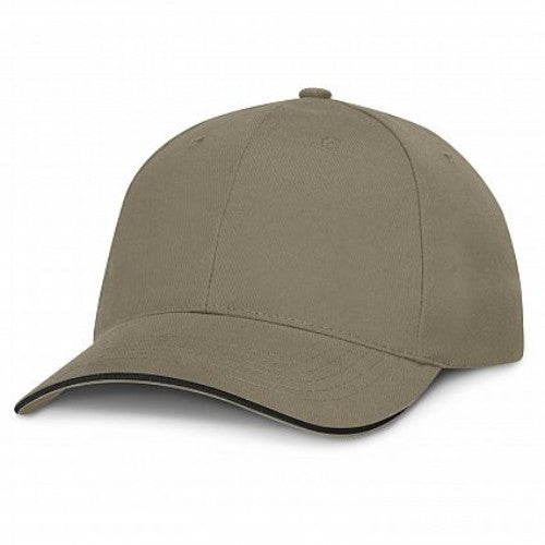 Set of 6 grey caps with black trim, featuring breathable eyelets, pre-curved peaks, and adjustable chrome buckle closures.