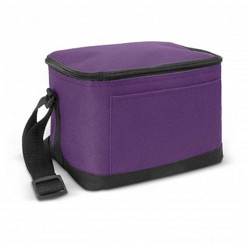Set of 6 purple Bathurst Cooler Bags with insulated lining, zip closure, and adjustable shoulder strap for outdoor adventures.