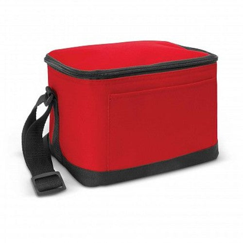 Vibrant red Bathurst Cooler Bag set of 6, perfect for outdoor events, with 4.2L capacity and durable PEVA lining.