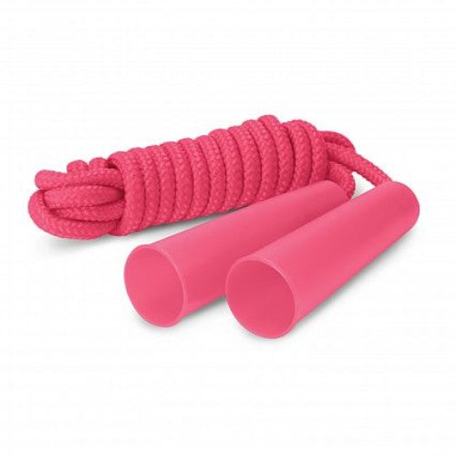 Set of 20 pink Jive Skipping Ropes, featuring durable braided rope and ergonomic handles for versatile workouts.