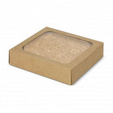 Natural cork round coasters, 100mm wide, eco-friendly design protects surfaces from heat and spills, ideal for any decor.