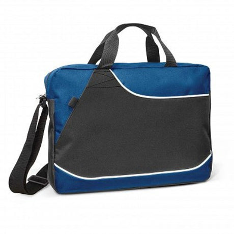 Centrix Conference Satchel set of 3 in Royal Blue, stylish and functional with adjustable straps and pockets for organization.