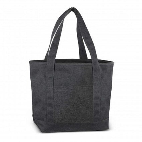 Stylish grey Grenada Tote Bag set of 3 with spacious design, front pocket, and comfortable shoulder handles.
