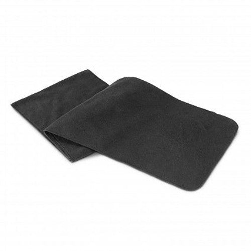 Set of 6 black fleece scarves, warm and durable, ideal for chilly weather and versatile for any outfit.