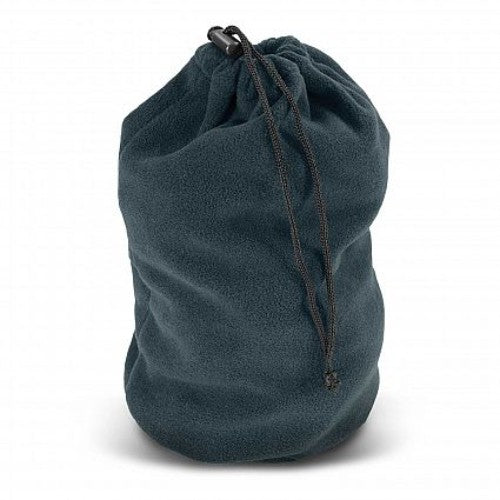 Navy polar fleece drawstring bags set of 20, soft, stylish, ideal for gifts and promotional items, dimensions L 300mm x W 150mm.