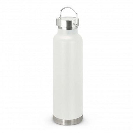 Viking Vacuum Bottle in White, 750ml, double wall insulated, keeps drinks cold for 24 hours, hot for 12 hours, BPA free.