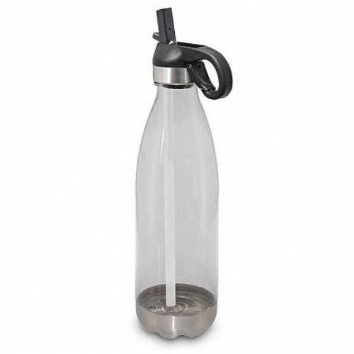 Clear Mirage Translucent Bottle with a flip lid, 700ml capacity, ergonomic design, and integrated straw for convenient hydration.