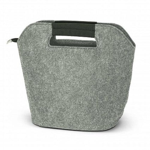 Set of 3 light grey cooler bags with carry handles, 11 litres each, featuring durable poly-felt and foil insulation.
