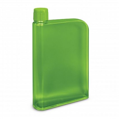 Set of 12 bright green 400ml water bottles, notebook-shaped, stylish, shatterproof, and eco-friendly for on-the-go hydration.