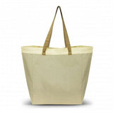 Set of 3 eco-friendly natural tote bags with long handles, durable rivets, and ample space for shopping or beach essentials.
