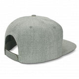 Light grey Chisel Flat Peak Cap set of 6, featuring a trendy design, adjustable fit, and breathable comfort for everyday wear.