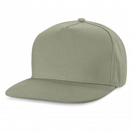 Set of 6 grey Chrysler flat peak caps made from heavy brushed cotton, designed for style, comfort, and versatility.