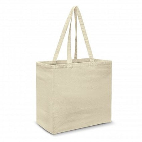 Galleria Cotton Tote Bag set of 6 in natural, durable 280gsm canvas with wide gusset and long handles for versatile use.