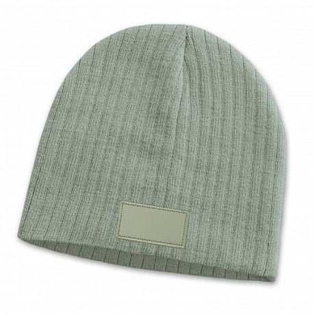 Light grey cable knit beanie set of six, made from acrylic yarn, stylish and warm for winter activities.