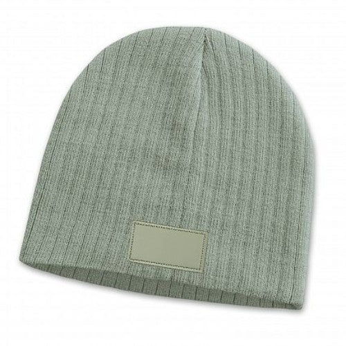 Light grey cable knit beanie set of six, made from acrylic yarn, stylish and warm for winter activities.