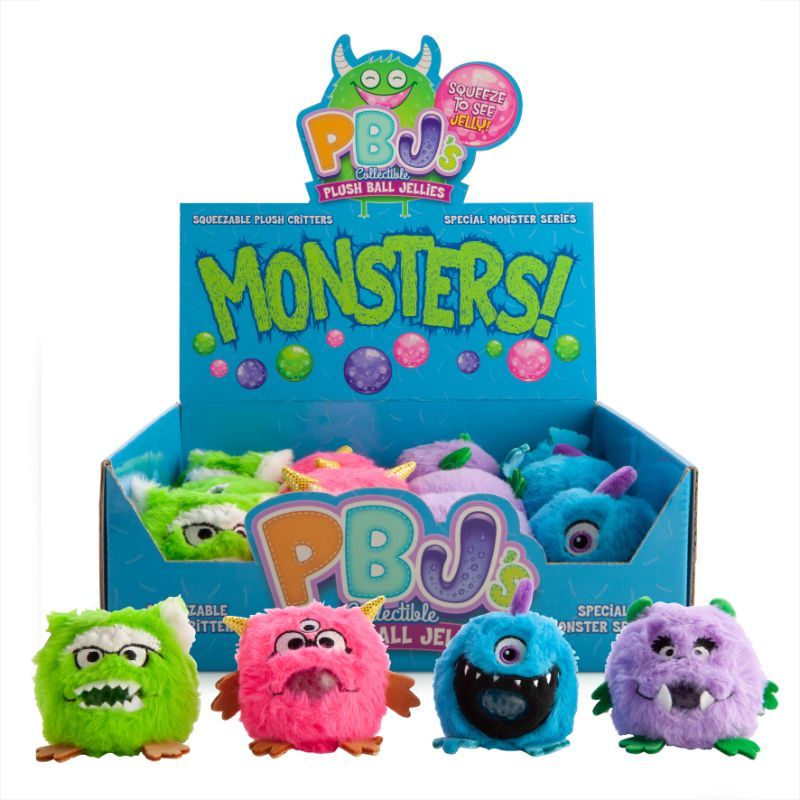 Plush Ball - Monsters Jellies (Set of 12 Assorted)