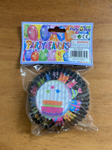 Clear 4.5" cupcake cases in a 50-pack, perfect for stylishly showcasing birthday treats at any celebration.