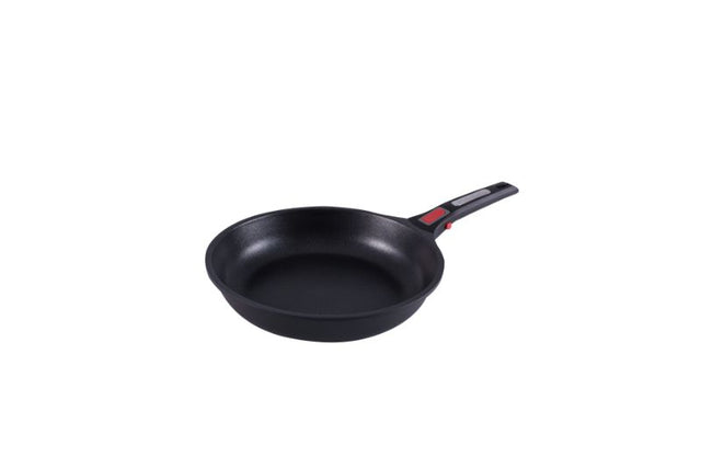 Stylish 32cm Pyrolux Connect frypan with durable cast aluminum, PFOA-free non-stick coating, and removable safety handle.