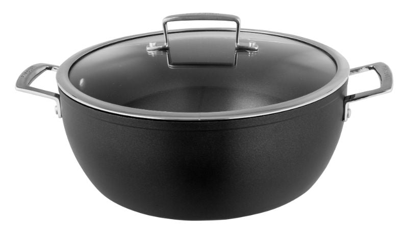 30cm Pyrolux Ignite Stew Pot with a 7.4L capacity, featuring non-stick coating and ergonomic cool-touch handle.