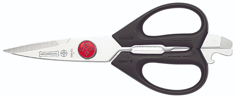 Mundial Classic Kitchen Shears (21cm) with high-carbon stainless steel blades, ergonomic handle, perfect for versatile kitchen tasks.