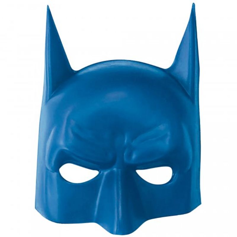 Batman Heroes Unite Deluxe Fabric Mask in vibrant colors, 17cm x 14cm, adjustable straps for a comfortable fit, perfect for cosplay.