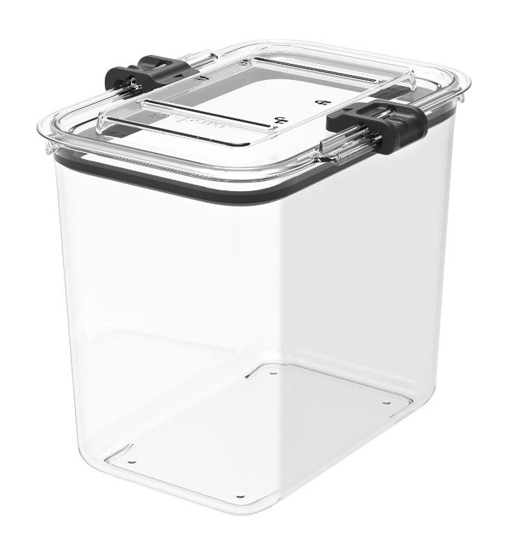 12.7 Cup Prepara Container with steaming vents, pouring lip, and nesting design for efficient food storage and meal prep.