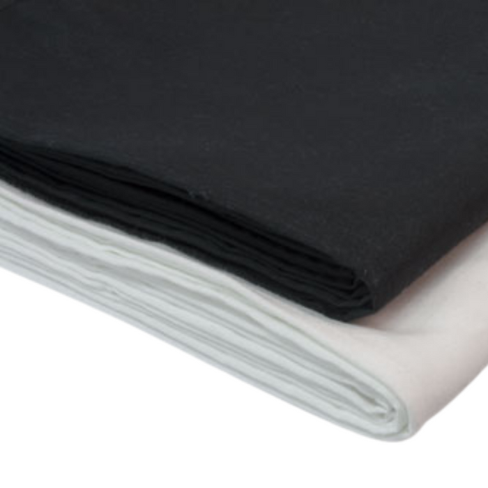 Caress Plain Tablecloths Black - 135 Wide-135x135cm