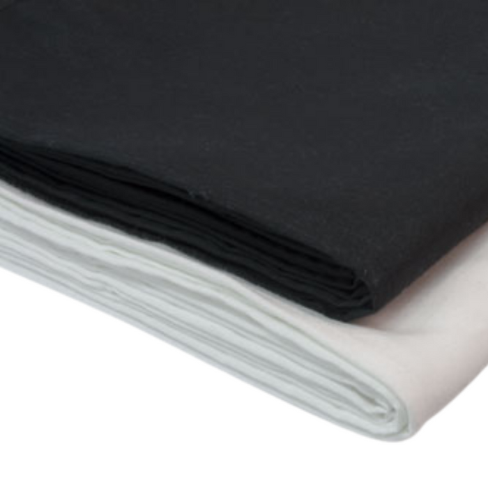 Black Caress Plain Tablecloth, large 228x228cm, durable spun polyester, ideal for cafes, restaurants, and events.