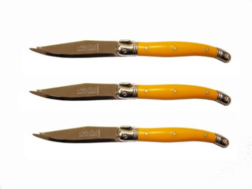 Verdier Fruit Knife Saffron  x 3 units