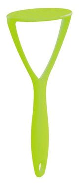 Non-stick nylon potato masher with a silicone handle, perfect for smooth mashed potatoes and high-temp cooking.