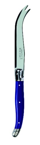Set of 3 elegant Verdier Cheese Knives with vibrant resin handles and stainless steel blades, perfect for serving cheese.