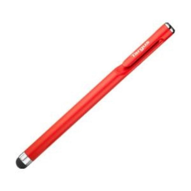 Targus Smooth Glide Standard Stylus in Red, featuring a unique tip for smooth scrolling and precision on touch screens.