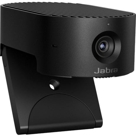 Jabra PanaCast camera capturing 4K video at 30 fps with intelligent zoom and USB 3.0 Type C for seamless conferencing.