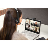 Jabra PanaCast camera with 13MP, 4K video quality, Intelligent Zoom, and USB Type C for seamless video conferencing.