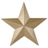 Velvet Luxe Hammered Metal Gold Star, 35 cm tall, eco-friendly Christmas decoration with a luxurious finish for festive charm.