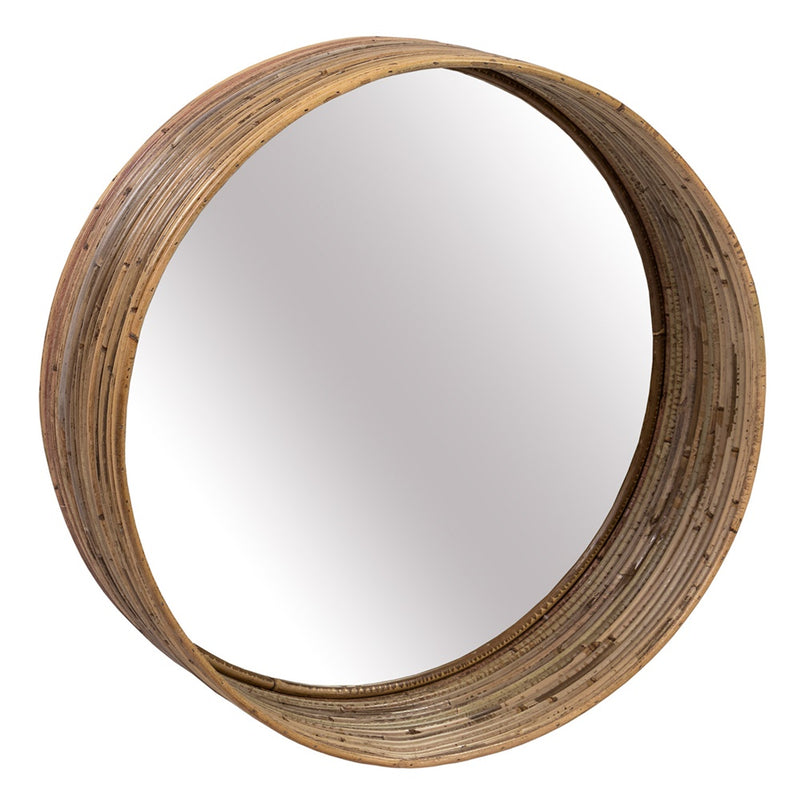 Mirror - Striped Iii Round Mirror 600mm Dia X 200mm Grey (GREY)