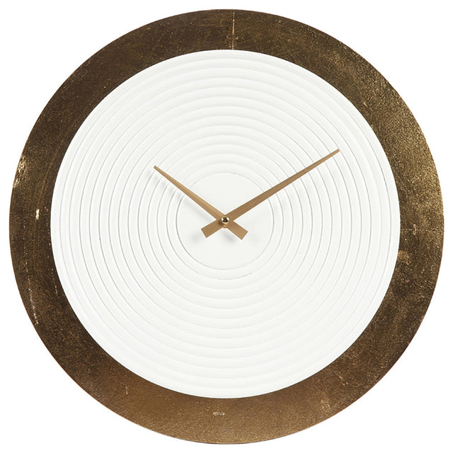 Elegant Hunter Wall Clock with gold frame and concentric circle design, measuring 450mm, perfect for modern decor.