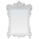 Daphne Bevelled Mirror in Antique White, measuring 1560 x 1070 x 45mm, with elegant bevelled edges for enhanced decor.