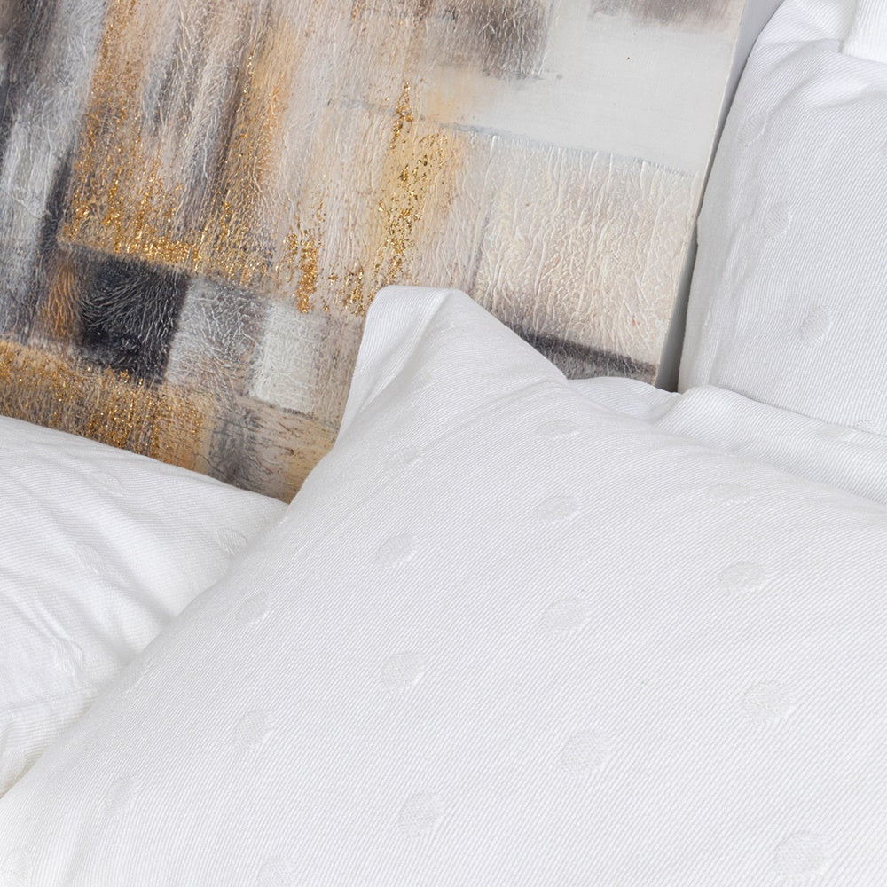 Textured cotton Matelasse Elise bedspread for King Single beds, featuring timeless design and easy care instructions.