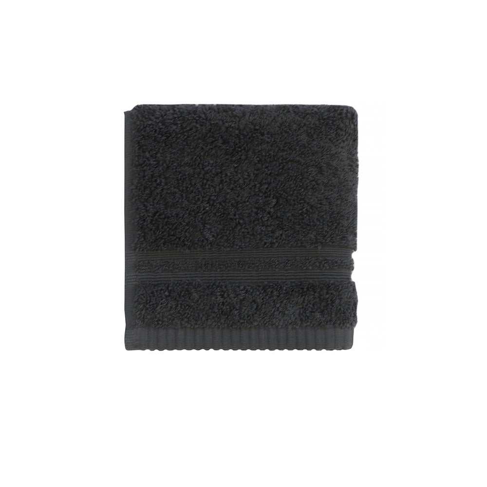 Slate face washer made from 100% Egyptian cotton, measuring 300x300mm, ideal for luxurious daily skin cleansing.
