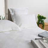 Feminine abstract floral King Single bedspread in premium cotton, 230 x 270 cm, adding elegance and comfort to your bedroom.