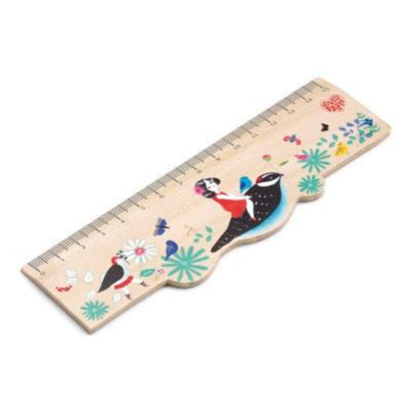 Chic wooden rulers set of 4, featuring precise measurements and a stylish natural finish for students and professionals.
