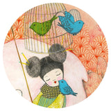 36-piece Kokeishi puzzle by Djeco featuring colorful, charming Kokeishi dolls for engaging, educational play.