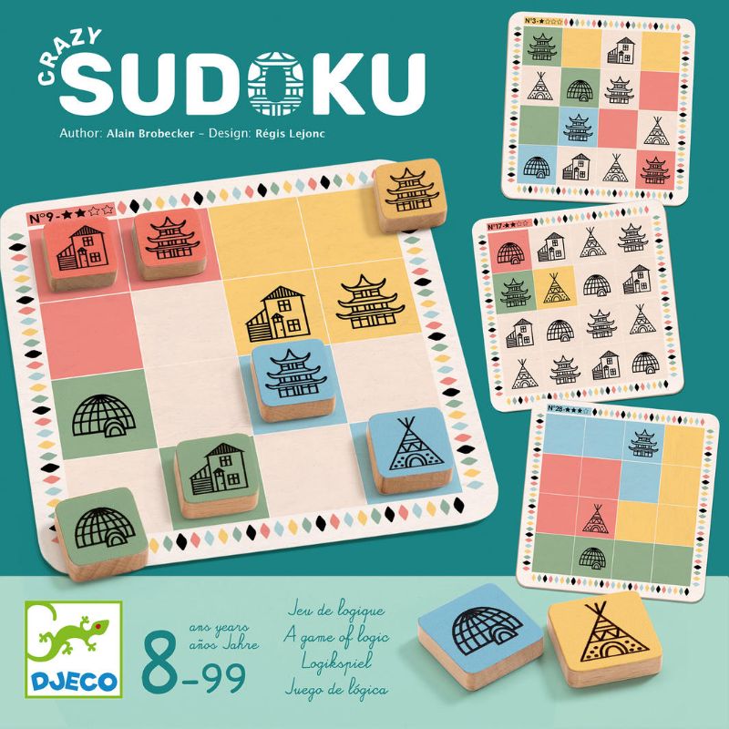 Portable Crazy Sudoku Game designed for fun and mental exercise, suitable for all skill levels and great for travel.