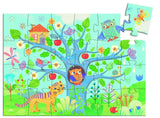 Colorful 24-piece puzzle featuring whimsical owls in a vibrant nature scene, designed for toddlers to enhance cognitive skills.
