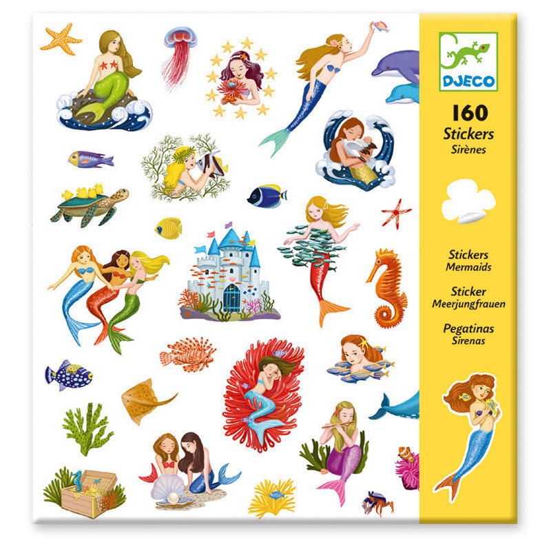 Stickers - Mermaids (4 Packs) - Djeco