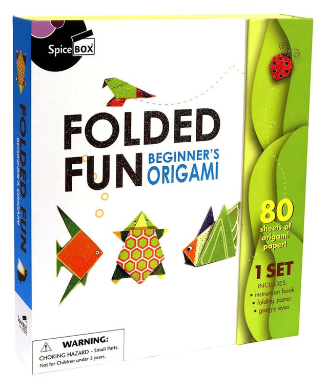 Origami Set for beginners by Spice Box, featuring easy instructions and quality paper for creative folding projects.