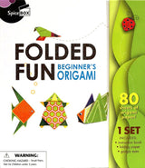 Beginners' origami set by Spice Box with quality paper and step-by-step instructions for creative folding fun.